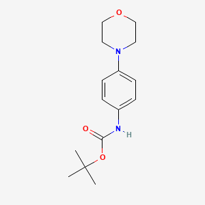molecular formula C15H22N2O3 B1280655 N-BOC 4-morpholinoaniline CAS No. 564483-40-5