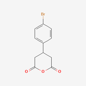molecular formula C11H9BrO3 B1280663 2H-Pyran-2,6(3H)-dione, 4-(4-bromophenyl)dihydro- CAS No. 1137-61-7