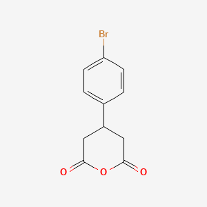 molecular formula C11H9BrO3 B1280663 3-(4-溴苯基)戊二酸酐 CAS No. 1137-61-7