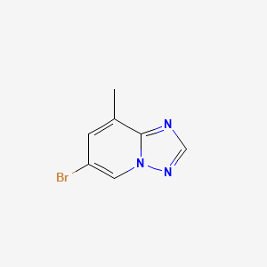 B1280669 6-Bromo-8-methyl[1,2,4]triazolo[1,5-a]pyridine CAS No. 899429-04-0