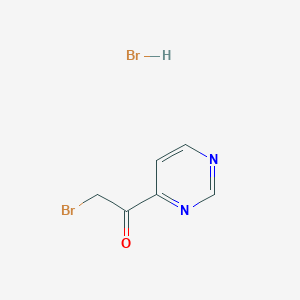molecular formula C6H6Br2N2O B1280672 2-bromo-1-pyrimidin-4-yl-ethanone Hydrobromide CAS No. 845267-57-4