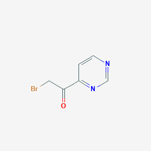 molecular formula C6H5BrN2O B1280673 2-Bromo-1-(pyrimidin-4-yl)ethanone CAS No. 845504-81-6