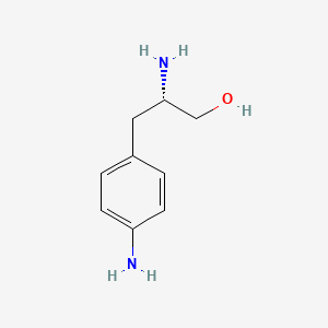 molecular formula C9H14N2O B1280686 (S)-2-amino-3-(4-aminophenyl)propan-1-ol 