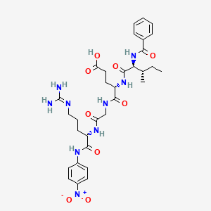 molecular formula C32H43N9O9 B1280698 Bz-Ile-glu-gly-arg-pna CAS No. 59068-47-2