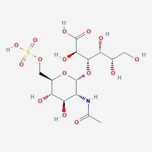 (2R,3S,4R,5S)-3-[(2R,3R,4R,5S,6R)-3-acetamido-4,5-dihydroxy-6-(sulfooxymethyl)oxan-2-yl]oxy-2,4,5,6-tetrahydroxyhexanoic acid
