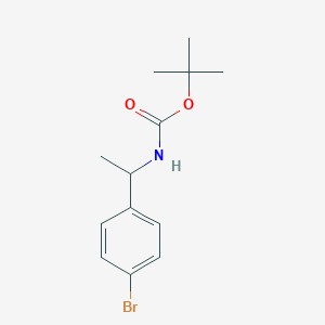 molecular formula C13H18BrNO2 B1280700 tert-Butyl (1-(4-bromophenyl)ethyl)carbamate CAS No. 850363-42-7