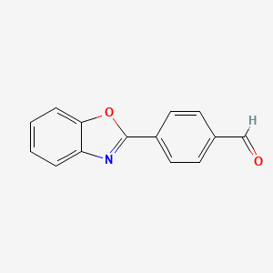 molecular formula C14H9NO2 B1280703 4-(1,3-Benzoxazol-2-yl)benzaldehyde CAS No. 27395-93-3