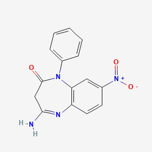 molecular formula C15H12N4O3 B12807066 H92Gfg85YE CAS No. 36985-40-7
