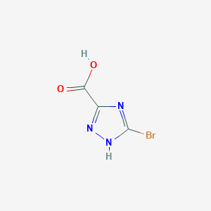 molecular formula C3H2BrN3O2 B1280716 5-Bromo-1H-1,2,4-triazole-3-carboxylic acid CAS No. 674287-63-9