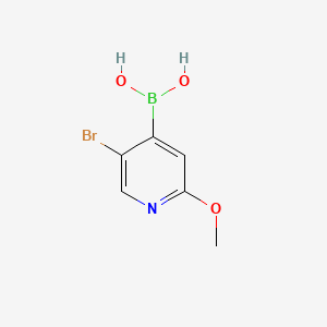 molecular formula C6H7BBrNO3 B1280721 5-溴-2-甲氧基吡啶-4-硼酸 CAS No. 957060-94-5