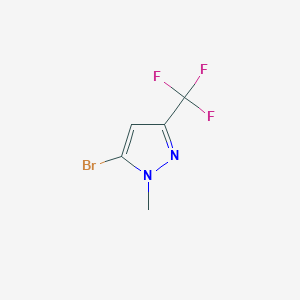 molecular formula C5H4BrF3N2 B1280734 5-溴-1-甲基-3-(三氟甲基)-1H-吡唑 CAS No. 524740-42-9
