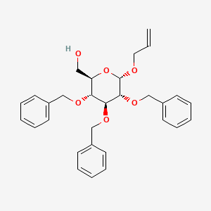 molecular formula C30H34O6 B1280740 Allyl 2,3,4-tri-O-benzyl-A-D-glucopyranoside CAS No. 78184-40-4