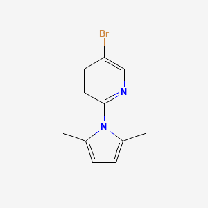 molecular formula C11H11BrN2 B1280742 5-Bromo-2-(2,5-dimethyl-1H-pyrrol-1-yl)pyridine CAS No. 228710-82-5