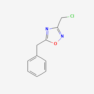 molecular formula C10H9ClN2O B1280743 5-Benzyl-3-(chloromethyl)-1,2,4-oxadiazole CAS No. 52156-51-1