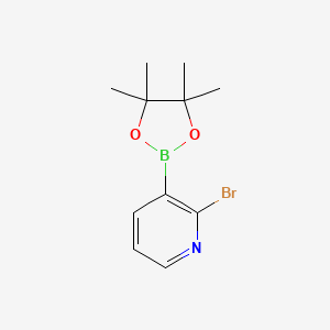 molecular formula C11H15BBrNO2 B1280759 2-Bromo-3-(4,4,5,5-tetramethyl-1,3,2-dioxaborolan-2-yl)pyridine CAS No. 452972-12-2