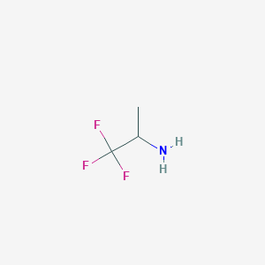 molecular formula C3H6F3N B128076 1,1,1-三氟丙基-2-胺 CAS No. 421-49-8