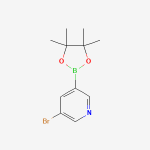 molecular formula C11H15BBrNO2 B1280760 3-Bromo-5-(4,4,5,5-tetramethyl-1,3,2-dioxaborolan-2-yl)pyridine CAS No. 452972-13-3