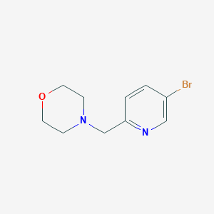 molecular formula C10H13BrN2O B1280770 4-((5-Bromopyridin-2-yl)methyl)morpholine CAS No. 294851-95-9