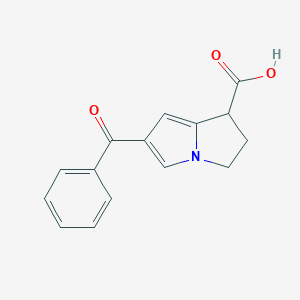 molecular formula C15H13NO3 B128078 (+/-)-6-Benzoyl-2,3-dihydro-1H-pyrrolizine-1-carboxylic acid CAS No. 1026936-07-1