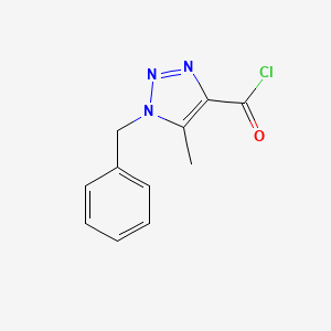 1-benzyl-5-methyl-1H-1,2,3-triazole-4-carbonyl chloride