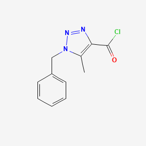 molecular formula C11H10ClN3O B1280780 1-benzyl-5-methyl-1H-1,2,3-triazole-4-carbonyl chloride CAS No. 664351-09-1
