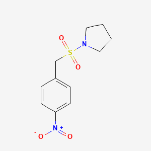 molecular formula C11H14N2O4S B1280783 1-((4-Nitrobenzyl)sulfonyl)pyrrolidine CAS No. 340041-91-0