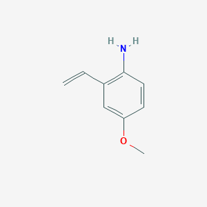 molecular formula C9H11NO B1280784 4-甲氧基-2-乙烯基苯胺 CAS No. 210536-47-3