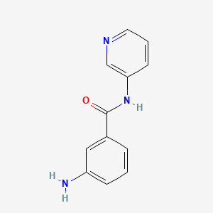 molecular formula C12H11N3O B1280793 3-Amino-N-pyridin-3-ylbenzamide CAS No. 25844-48-8