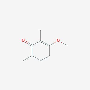 molecular formula C9H14O2 B012808 3-Methoxy-2,6-dimethylcyclohex-2-en-1-one CAS No. 105518-36-3