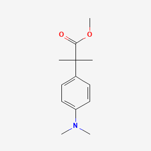molecular formula C13H19NO2 B1280820 Methyl 2-(4-(dimethylamino)phenyl)-2-methylpropanoate CAS No. 476429-12-6