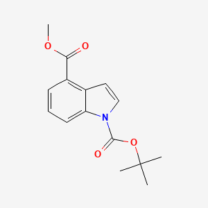 molecular formula C15H17NO4 B1280829 1-tert-Butyl 4-methyl 1H-indole-1,4-dicarboxylate CAS No. 220499-11-6