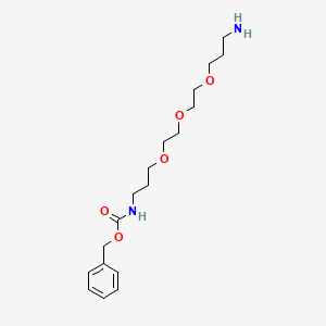molecular formula C18H30N2O5 B1280830 6,9,12-Trioxa-2-azapentadecanoic acid, 15-amino-, phenylmethyl ester CAS No. 220156-99-0