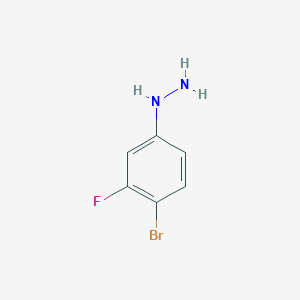 molecular formula C6H6BrFN2 B1280831 (4-Bromo-3-fluorophenyl)hydrazine CAS No. 227015-68-1