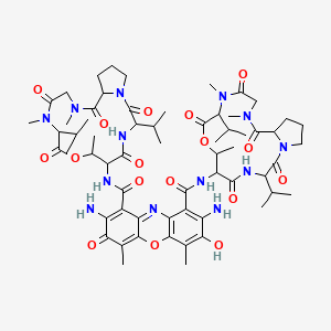 molecular formula C62H87N13O17 B12808326 Actinomycin D, 8-amino-7-hydroxy- CAS No. 95045-12-8
