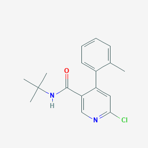 molecular formula C17H19ClN2O B1280854 N-(叔丁基)-6-氯-4-(邻甲苯基)烟酰胺 CAS No. 342417-04-3