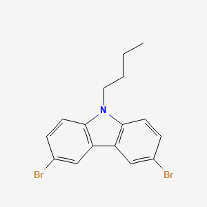 molecular formula C16H15Br2N B1280862 3,6-dibromo-9-butyl-9H-carbazole CAS No. 121602-03-7