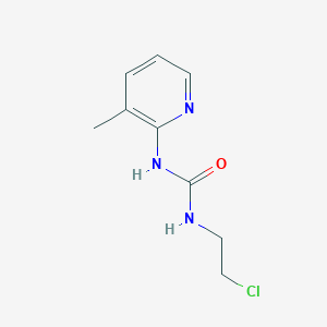 molecular formula C9H12ClN3O B12808668 N-(2-Chloroethyl)-N'-(3-methyl-2-pyridinyl)urea CAS No. 93701-49-6
