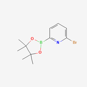 molecular formula C11H15BBrNO2 B1280872 2-Bromo-6-(4,4,5,5-tetramethyl-1,3,2-dioxaborolan-2-yl)pyridine CAS No. 651358-83-7