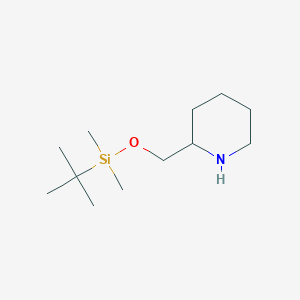molecular formula C12H27NOSi B1280882 2-({[Tert-butyl(dimethyl)silyl]oxy}methyl)piperidine CAS No. 135938-63-5