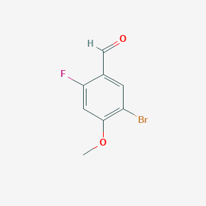molecular formula C8H6BrFO2 B1280886 5-溴-2-氟-4-甲氧基苯甲醛 CAS No. 473417-48-0