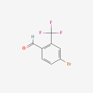 molecular formula C8H4BrF3O B1280889 4-Bromo-2-(trifluoromethyl)benzaldehyde CAS No. 861928-27-0