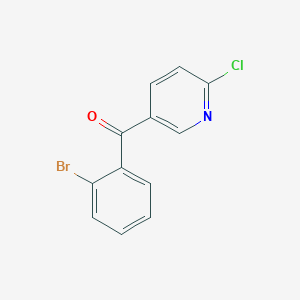 molecular formula C12H7BrClNO B1280893 5-(2-Bromobenzoyl)-2-chloropyridine CAS No. 858035-60-6