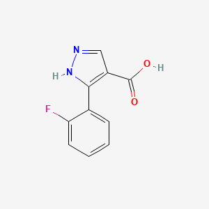3-(2-Fluorophenyl)-1H-pyrazole-4-carboxylic acid