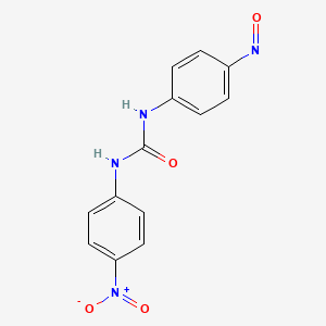 molecular formula C13H10N4O4 B12809046 1-(4-Nitrophenyl)-3-(4-nitrosophenyl)urea CAS No. 6939-96-4