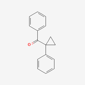 molecular formula C16H14O B12809106 Phenyl(1-phenylcyclopropyl)methanone CAS No. 5685-39-2