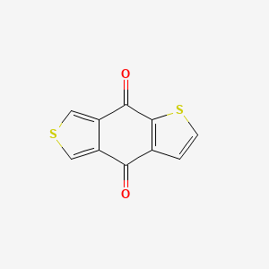 molecular formula C10H4O2S2 B12809167 Thiopheno(3,4-f)benzo(b)thiophene-4,8-dione CAS No. 33527-22-9