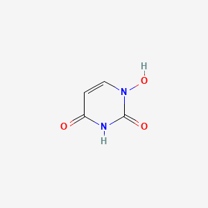 molecular formula C4H4N2O3 B12809205 1-Hydroxyuracil CAS No. 6584-65-2