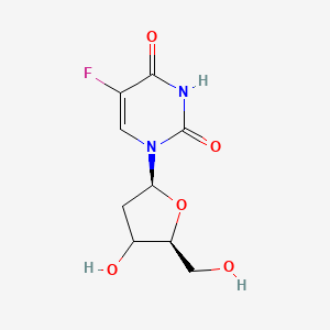 molecular formula C9H11FN2O5 B12809276 5-fluoro-1-[(2S,5S)-4-hydroxy-5-(hydroxymethyl)oxolan-2-yl]pyrimidine-2,4-dione 