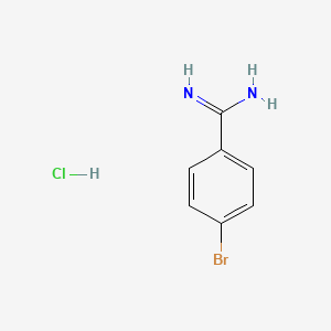 molecular formula C7H8BrClN2 B1280929 4-Bromobenzamidine hydrochloride CAS No. 55368-42-8