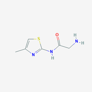 molecular formula C6H9N3OS B1280942 2-Amino-N-(4-methylthiazol-2-yl)acetamide CAS No. 359821-51-5